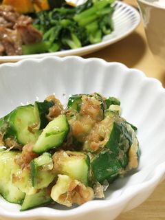 【簡単】きゅうりの梅ぼしおかか和え-レシピのメイン写真