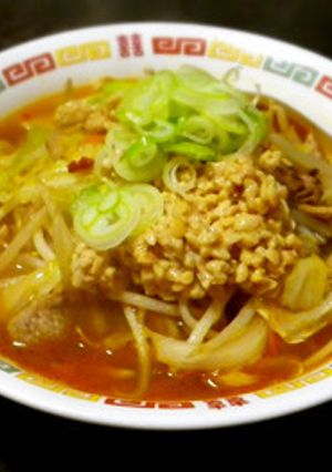 トロリと美味しい「納豆味噌タンメン」-レシピのメイン写真