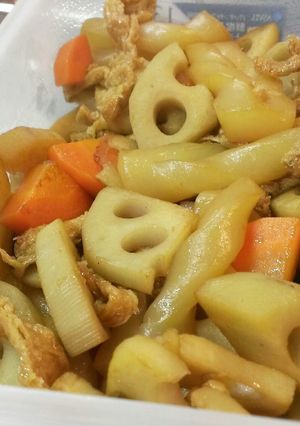 れんこんと人参の炒め煮-レシピのメイン写真