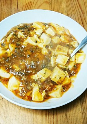 小豆スープのあずきで麻婆豆腐-レシピのメイン写真