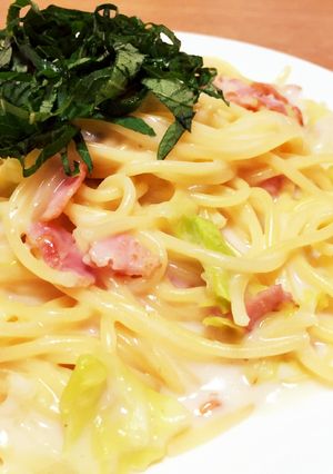 簡単！シチューのルーでクリームパスタ-レシピのメイン写真