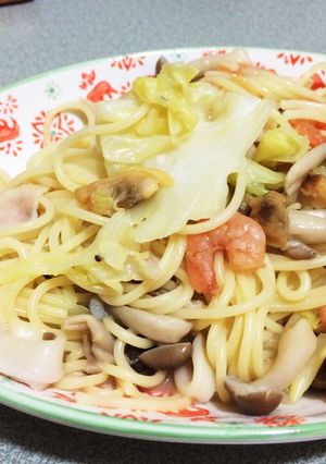 シーフードとキャベツのパスタ-レシピのメイン写真
