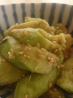 レンジで簡単★蒸し茄子のゴマ味噌合え-レシピのメイン写真