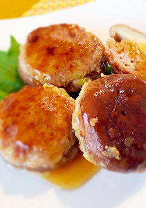 簡単！ジューシー椎茸の肉詰め♪-レシピのメイン写真