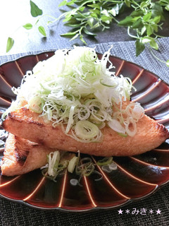 焼き厚揚げの塩だれねぎまみれ☆-レシピのメイン写真