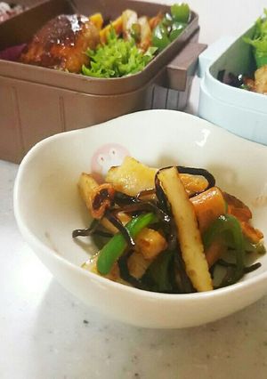 お弁当に！苦くない！塩昆布でピーマン炒め-レシピのメイン写真
