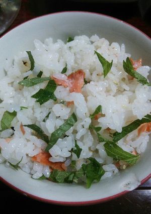 酢飯de鮭と大葉の混ぜごはん-レシピのメイン写真