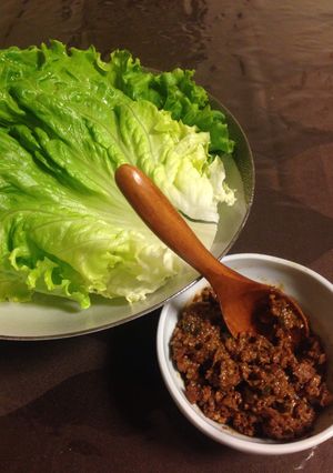 韓国風肉味噌レタス包み-レシピのメイン写真