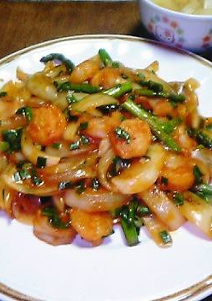 ◆めっちゃ簡単☆野菜炒めエビチリ風◆-レシピのメイン写真