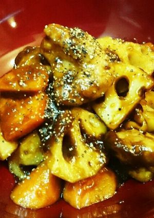 レンコンと鶏肉のやみつきタレの蓮根酢鶏-レシピのメイン写真