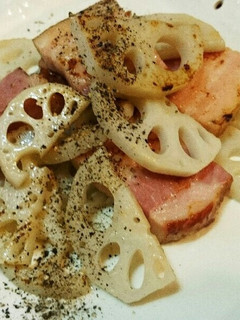 蓮根と厚切りベーコンのパパッと炒め-レシピのメイン写真