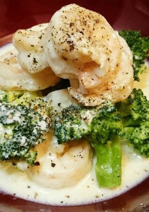 海老のクリーミー味覇豆乳煮-レシピのメイン写真