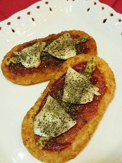 朝食にも♪ハッシュドポテトde簡単ピザ-レシピのメイン写真
