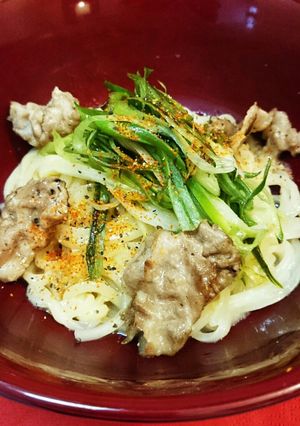 冷凍うどんdeネギ卵ペペ卵うどん♪ＴＫＵ-レシピのメイン写真