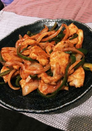 子供も食べやすい♪鶏胸肉のナポリタン♡-レシピのメイン写真