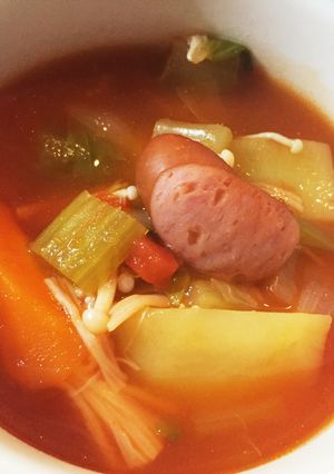 トマト缶で♡野菜たっぷりスープ-レシピのメイン写真