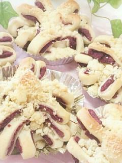 紫いもあんパンのクランブル-レシピのメイン写真