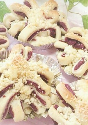 紫いもあんパンのクランブル-レシピのメイン写真