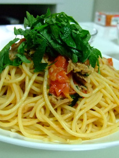 ツナとトマトのスパゲティ-レシピのメイン写真