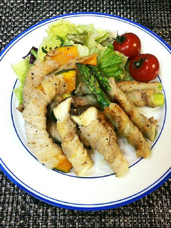 ハーブソルトde超簡単♡野菜の肉巻き〜♪-レシピのメイン写真
