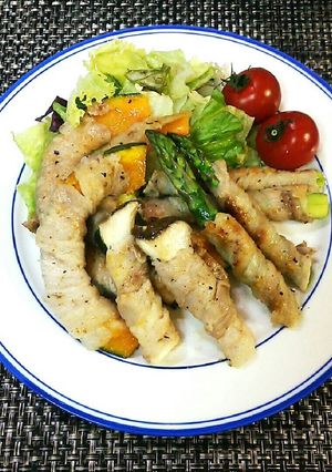 ハーブソルトde超簡単♡野菜の肉巻き〜♪-レシピのメイン写真