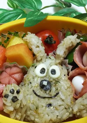 初心者でも超簡単！名犬チーズのキャラ弁♡-レシピのメイン写真