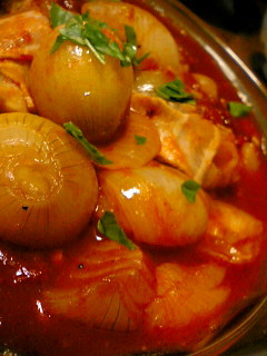 圧力鍋で✿玉ねぎまるごとトマト煮-レシピのメイン写真