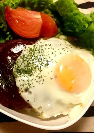 お惣菜で簡単おうちカフェ♬*ロコモコ丼-レシピのメイン写真