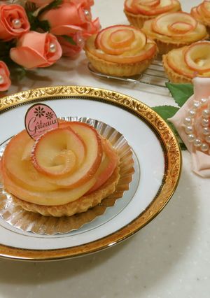 りんごのシナモンローズタルト-レシピのメイン写真
