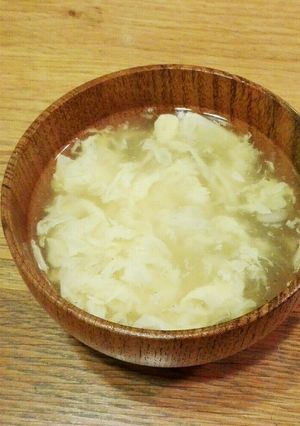 簡単！かちょーのふわっふわたまごスープ-レシピのメイン写真