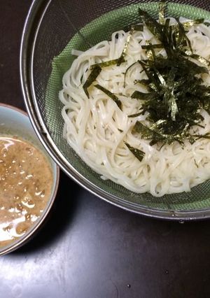 金のごまだれ　にんべん　ざる納豆うどん-レシピのメイン写真