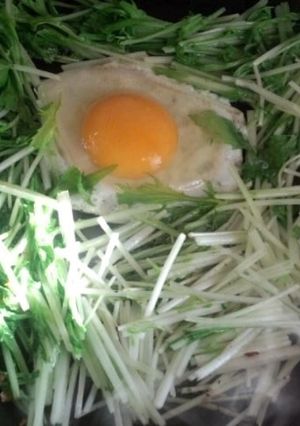 一人分の水菜炒め-レシピのメイン写真