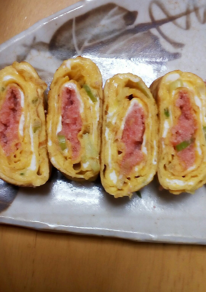 我が家の明太子とネギの卵焼き-レシピのメイン写真