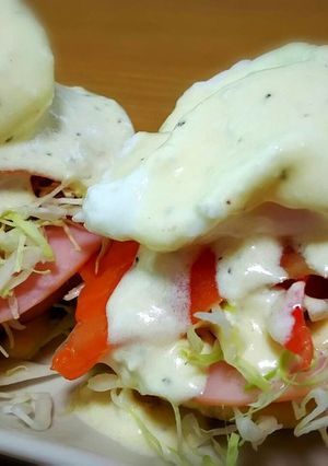 朝食に♪ヘルシー系エッグベネディクト-レシピのメイン写真