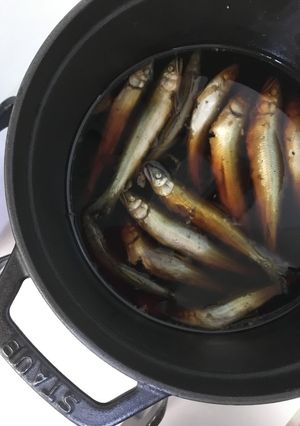 ストウブ（18センチ）で小魚の甘露煮-レシピのメイン写真