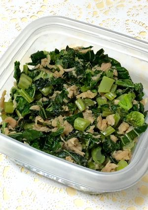 節約常備菜！大根の葉とツナの炒め物-レシピのメイン写真