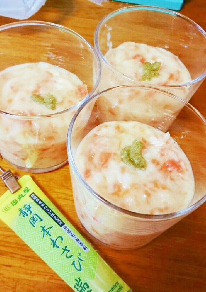 簡単ねばとろトロサケ山芋とろろダイエット-レシピのメイン写真