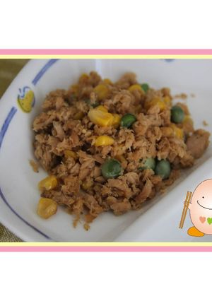 たべまる給食【ツナそぼろ丼の具】-レシピのメイン写真