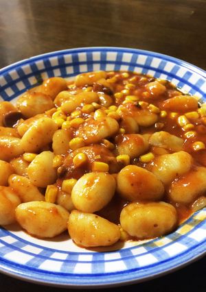 トマトソースととうもろこしのニョッキ☆-レシピのメイン写真
