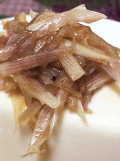 みょうがの麺つゆ和え-レシピのメイン写真