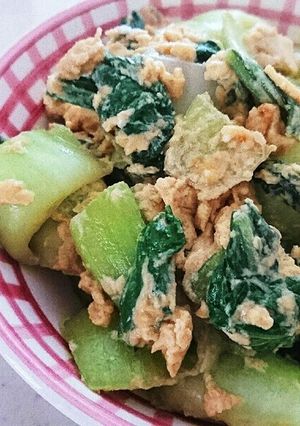 チンゲン菜の卵とじ-レシピのメイン写真