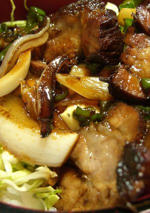 美味しい焙りチャーシューマヨネーズ丼！-レシピのメイン写真
