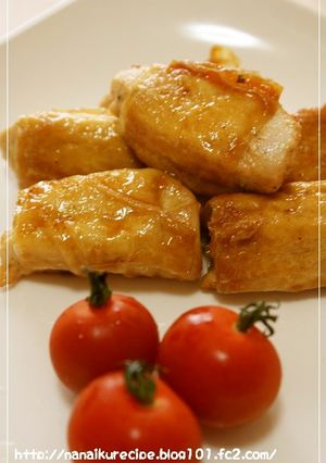 鶏肉の湯葉巻き♡甘辛風味-レシピのメイン写真