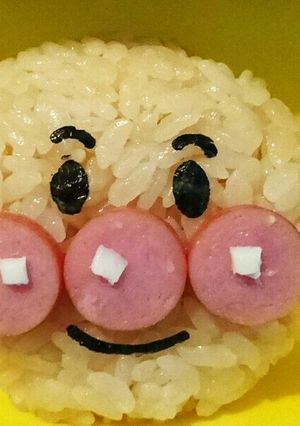 のりパンチde百面相を使ってアンパンマン-レシピのメイン写真