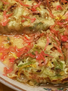 塩レモン海老風味ソース浸しのお好み焼き-レシピのメイン写真