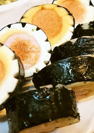 お弁当にも【ソーセージのはんぺん磯部巻】-レシピのメイン写真