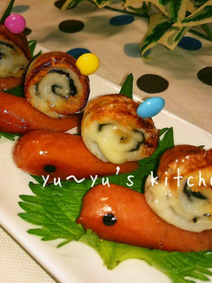 お弁当に入れると可愛い〜♡かたつむり〜♬-レシピのメイン写真