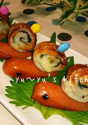 お弁当に入れると可愛い〜♡かたつむり〜♬-レシピのメイン写真