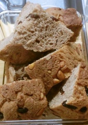 ピーナツとレーズン入りココア風味のパン-レシピのメイン写真