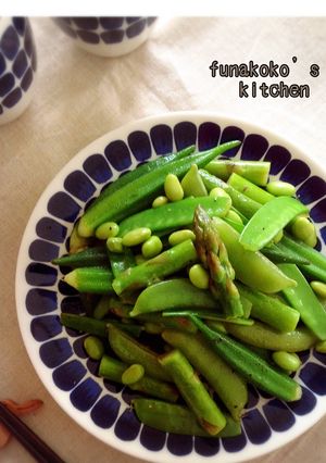 ＊緑の豆豆サラダ〜さっぱりレモン味＊-レシピのメイン写真